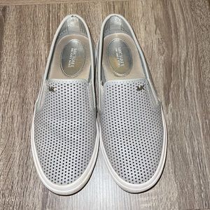 Michael Kors Perforated Slip On Sneaker Gray 7